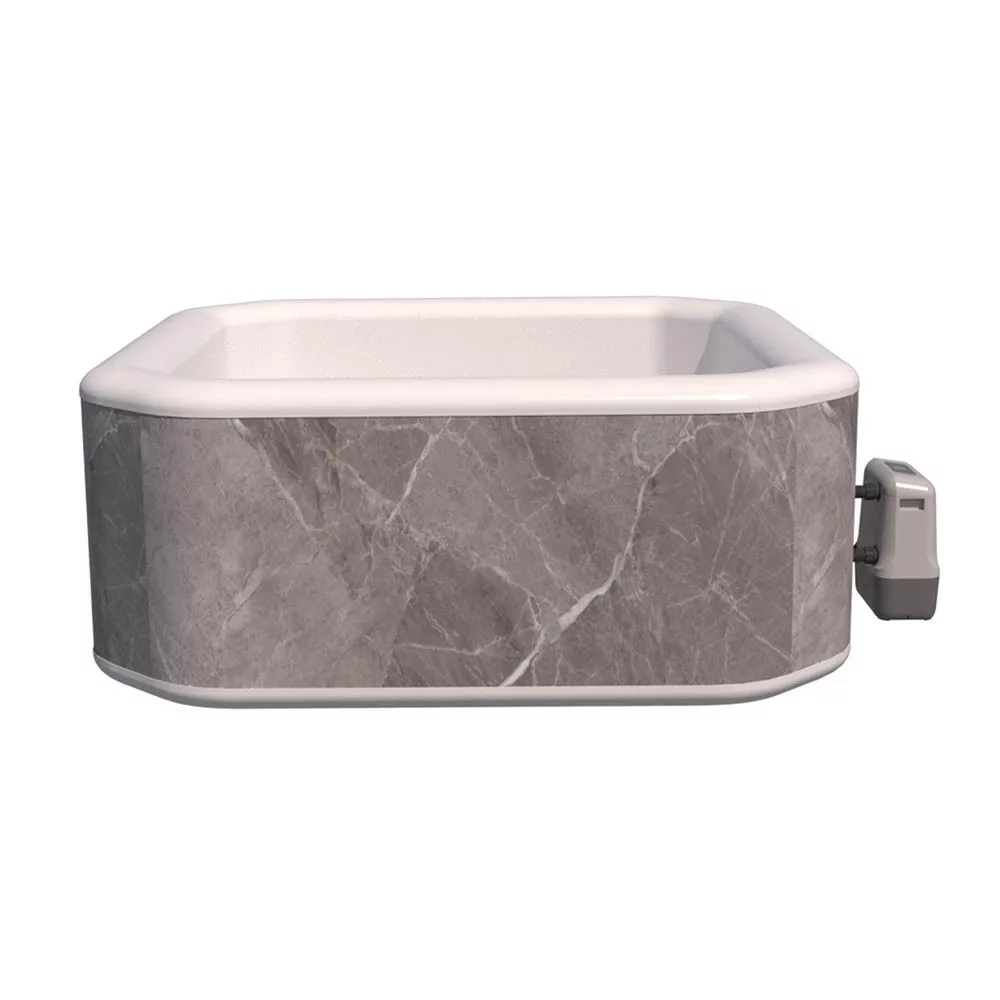 Avenli Philly sz�rke m�rv�ny mint�s felf�jhat� jakuzzi, 210 x 210 x 70 cm, 1300 l, WiFi